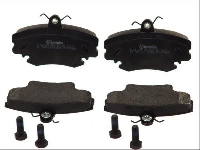 Set plăcuțe frână BREMBO ,față, (cu suruburi ghidare etrier frână), pentru: DACIA LOGAN, LOGAN MCV, SANDERO; PEUGEOT 205 I, 205 II, 309 I, 309 II; RENAULT 11, 18 1.0-Electric 05.77-