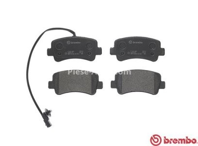 Set plăcuțe frână BREMBO ,spate (fara optionale), pentru: NISSAN INTERSTAR, NV400; OPEL MOVANO B; RENAULT MASTER III 2.3D/Electric 02.10-