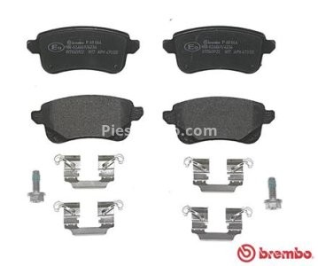 Set plăcuțe frână BREMBO ,spate (cu suruburi ghidare etrier frână), pentru: NISSAN JUKE; RENAULT ESPACE V, GRAND SCENIC III, GRAND SCENIC IV, MEGANE E-TECH, MEGANE IV 1.0-Electric 12.08-