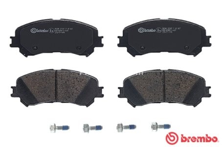 Set plăcuțe frână BREMBO ,față, (cu suruburi ghidare etrier frână; fara optionale), pentru: RENAULT ESPACE V, GRAND SCENIC IV, MEGANE IV, SCENIC IV, TALISMAN 1.2-2.0D 02.15- 2