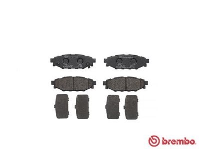 Set plăcuțe frână BREMBO ,spate (fara optionale), pentru: SUBARU BRZ, FORESTER, IMPREZA, LEGACY IV, LEGACY V, OUTBACK, XV; TOYOTA GT 86 1.5-3.6 09.03-