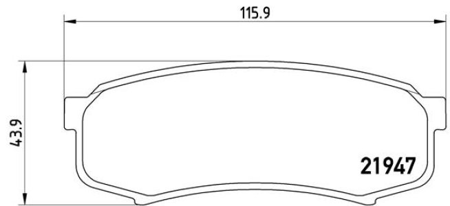Set plăcuțe frână BREMBO, spate , pentru: MITSUBISHI PAJERO IV; TOYOTA 4 RUNNER IV, 4 RUNNER V, FJ CRUISER, FORTUNER, LAND CRUISER, LAND CRUISER 80, LAND CRUISER 90 2.4-4.7 11.84-