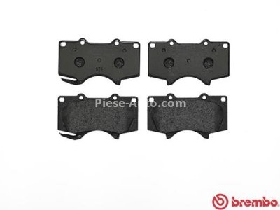 Set plăcuțe frână BREMBO ,față, pentru : MITSUBISHI PAJERO IV; TOYOTA 4 RUNNER IV, FORTUNER, HILUX VII, LAND CRUISER PRADO, TACOMA, TUNDRA 2.5D-4.7 11.01-