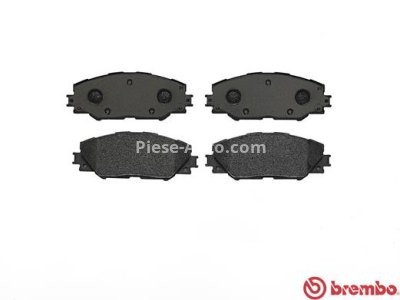 Set plăcuțe frână BREMBO ,față, pentru: TOYOTA AURIS, MARK X ZIO I, MIRAI, PRIUS PLUS, RAV 4 III, RAV 4 IV 1.8H-Electric 11.05-