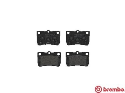 Set plăcuțe frână BREMBO, spate , pentru: LEXUS GS, IS C, IS II; TOYOTA CROWN, MARK X I, MARK X II 2.2D-4.6 09.03-