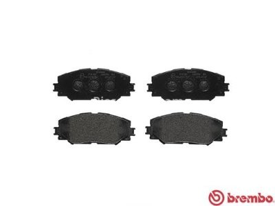 Set plăcuțe frână BREMBO ,față, pentru: SUBARU TREZIA; TOYOTA ALLION II, AURIS, COROLLA, MATRIX, NOAH/VOXY, PREMIO, RAV 4 III, RAV 4 IV, URBAN CRUISER, VERSO S, YARIS 1.3-3.5 11.05-