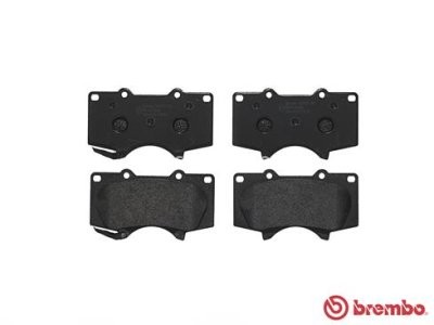 Set plăcuțe frână BREMBO ,față, (fara optionale), pentru: TOYOTA 4 RUNNER IV, 4 RUNNER V, FJ CRUISER, FORTUNER, HILUX VIII, LAND CRUISER, LAND CRUISER PRADO 2.4D-5.7 11.02-