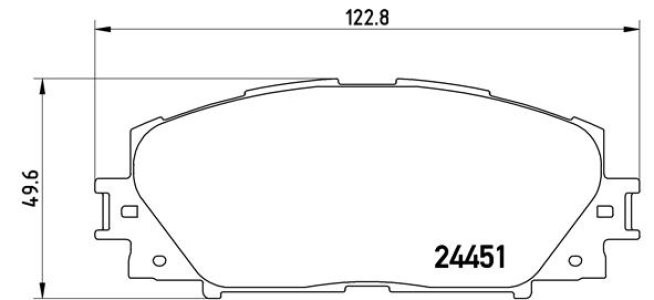 Set plăcuțe frână BREMBO ,față, pentru: TOYOTA PREMIO, PRIUS, PRIUS PHV 1.5/1.8H 07.07-