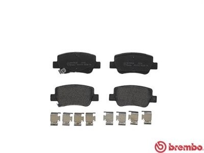 Set plăcuțe frână BREMBO, spate , pentru: TOYOTA AVENSIS 1.6-2.2D 11.08-10.18