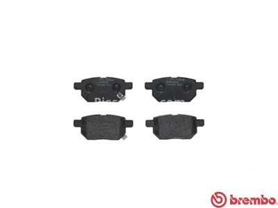 Set plăcuțe frână BREMBO, spate , pentru: TOYOTA AURIS, COROLLA, IQ, PRIUS, PRIUS PHV, RACTIS 1.0-1.8H 08.05-