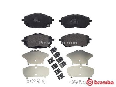 Set plăcuțe frână BREMBO ,față, pentru: TOYOTA AURIS, COROLLA 1.2-1.8H 10.12-08.19