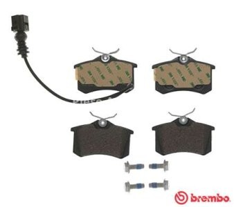 Set plăcuțe frână BREMBO, spate , pentru: SEAT CORDOBA, IBIZA III; SKODA FABIA I, FABIA I PRAKTIK; VW GOLF III, LUPO I, POLO, POLO III CLASSIC, POLO IV 1.2-2.0 07.93-