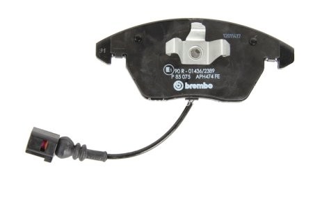 Set plăcuțe frână BREMBO ,față, pentru: AUDI A1, A3; SEAT ALTEA, ALTEA XL, IBIZA IV, IBIZA IV SC, IBIZA IV ST, LEON, TOLEDO III, TOLEDO IV; SKODA FABIA II, FABIA III, FABIA IV 1.0-3.6 02.03-