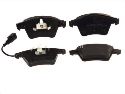 Set plăcuțe frână BREMBO ,față, (fara optionale), pentru: VW CALIFORNIA T5 CAMPER, MULTIVAN T5, MULTIVAN T6, TRANSPORTER T5 1.9D-3.2 04.03-