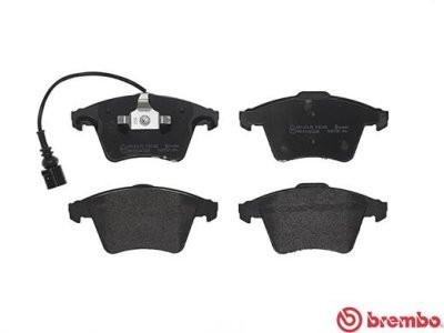 Set plăcuțe frână BREMBO ,față, pentru: VW CALIFORNIA T5 CAMPER, CALIFORNIA T6 CAMPER, MULTIVAN T5, MULTIVAN T6, TRANSPORTER T5, TRANSPORTER T6, TRANSPORTER T6 / CARAVELLE T6 1.9D-3.2 04.03-
