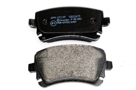 Set plăcuțe frână BREMBO, spate , pentru: VW CALIFORNIA T5 CAMPER, CALIFORNIA T6 CAMPER, MULTIVAN T5, MULTIVAN T6, TRANSPORTER T5, TRANSPORTER T6, TRANSPORTER T6 / CARAVELLE T6 1.9D-Electric 04.03-