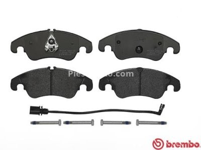 Set plăcuțe frână BREMBO ,față, pentru: AUDI A4 ALLROAD B8, A4 B8, A5, A6 C7, A7, Q5 1.8-4.2 06.07-09.18