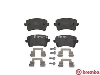Set plăcuțe frână BREMBO, spate , pentru: AUDI A4 ALLROAD B8, A4 B8, A5, Q5 1.8-4.2 06.07-05.17