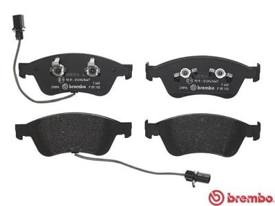 Set plăcuțe frână BREMBO ,față, pentru: AUDI A6 C6, A8 D3; VW PHAETON 2.4-6.0 04.02-03.16