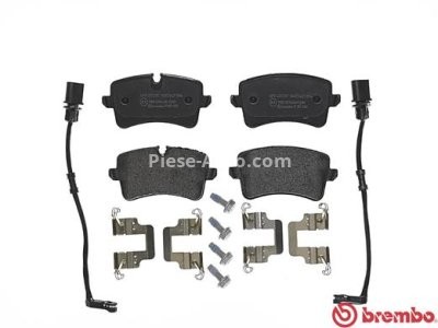 Set plăcuțe frână BREMBO, spate , pentru: AUDI A4 B9, A8 D4 2.0-6.3 11.09-