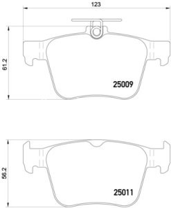 Set plăcuțe frână BREMBO, spate , pentru: AUDI A3, Q2, Q3, TT; CUPRA ATECA; SEAT ATECA, LEON, LEON SC, LEON ST, LEON/HATCHBACK, TARRACO; SKODA KODIAQ, SUPERB III; VW ARTEON 1.0-3.6 11.07-