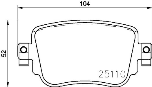 Set plăcuțe frână BREMBO, spate , pentru: AUDI A1, A1 CITY CARVER, Q3; SEAT ALHAMBRA, LEON, LEON ST; SKODA OCTAVIA III; VW POLO VI, SHARAN 1.0-2.0D 06.11-