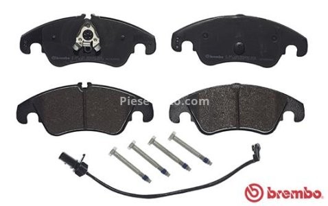 Set plăcuțe frână BREMBO ,față, (cu suruburi ghidare etrier frână), pentru: AUDI A4 B8, A5, A6 ALLROAD C7, A6 C7, A7, Q5 1.8-4.0 06.07-09.18