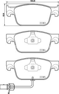Set plăcuțe frână BREMBO ,față, pentru: AUDI A4 ALLROAD B9, A4 B9, A5 1.4-3.0DH 05.15-