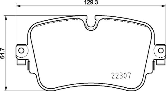 Set plăcuțe frână BREMBO ,spate (cu suruburi ghidare etrier frână), pentru: AUDI A6 ALLROAD C8, A6 C8, A7, A8 D4, A8 D5, E-TRON, Q7, Q8; LAMBORGHINI URUS; VW TOUAREG 2.0-Electric 01.15-