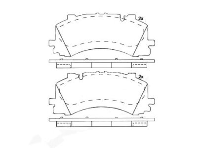 Set plăcuțe frână BREMBO ,față, pentru: AUDI A6 ALLROAD C8, A6 C8, A7, A8 D5, Q7, Q8; VW TOUAREG 2.0-4.0H 01.15-
