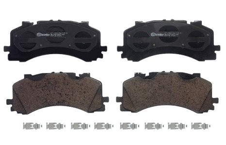 Set plăcuțe frână BREMBO ,față, pentru: AUDI A6 ALLROAD C8, A6 C8, A7, A8 D5, Q7, Q8; VW TOUAREG 2.0-4.0H 01.15-