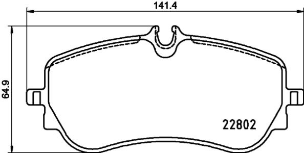 Set plăcuțe frână BREMBO ,spate (cu suruburi ghidare etrier frână), pentru: VW AMAROK, CRAFTER, GRAND CALIFORNIA CAMPER 2.0-Electric 09.10-