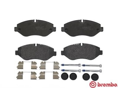 Set plăcuțe frână BREMBO ,față, pentru: IVECO DAILY III, DAILY IV, DAILY V, DAILY VI 2.3D-Electric 05.99-