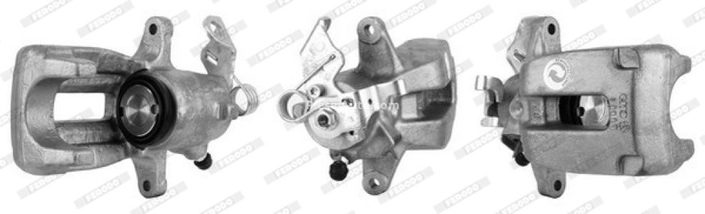 Etrier frână FERODO, spate, stânga, pentru: AUDI A3, TT; SEAT LEON; VW BORA, BORA I, GOLF IV, NEW BEETLE 1.8-3.2 10.98-09.10
