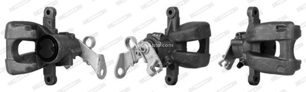 Etrier frână FERODO, spate, stânga, pentru:  FIAT GRANDE PUNTO, PUNTO, PUNTO EVO, PUNTO/HATCHBACK; OPEL CORSA D 1.3D-1.9D 10.05-