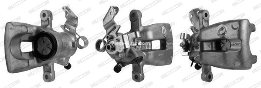 Etrier frână FERODO, spate, stânga, pentru: OPEL ASTRA G, ASTRA G/KOMBI, ASTRA H, ASTRA H CLASSIC, ASTRA H GTC, ASTRA H/KOMBI, MERIVA A 1.2-2.2D 02.98-