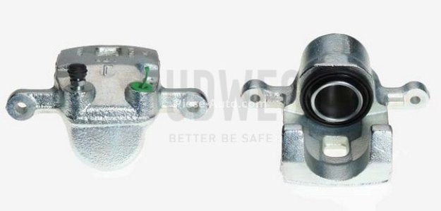 Etrier frână BUDWEG, spate, dreapta, pentru: SSANGYONG ACTYON I, ACTYON SPORTS I, ACTYON SPORTS II, KORANDO, KYRON, MUSSO, MUSSO SPORTS, REXTON / REXTON II, REXTON W / REXTON 2.0-3.2 06.96-