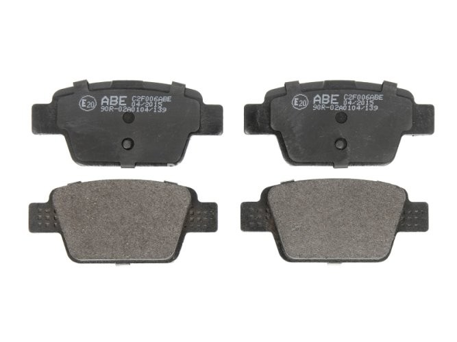 Set plăcuțe frână ABE, spate ,pentru: ALFA ROMEO MITO; FIAT BRAVO II, GRANDE PUNTO, LINEA, MULTIPLA, PALIO, SIENA, STILO; LANCIA DELTA III 0.9-2.4 04.99-