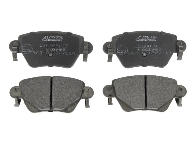 Set plăcuțe frână ABE, spate ,pentru: ALFA ROMEO 159; FORD COUGAR, MONDEO III; JAGUAR S-TYPE II, X-TYPE I; RENAULT KANGOO, KANGOO EXPRESS 1.0-4.0 09.99-