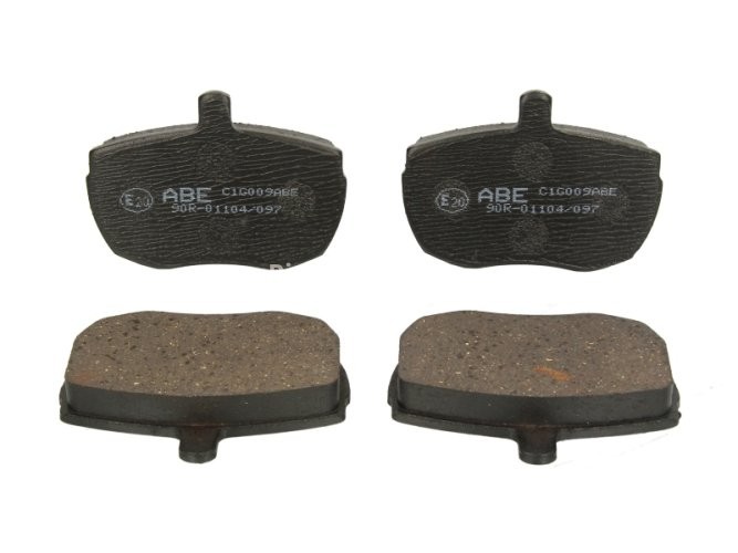 Set plăcuțe frână ABE, față ,pentru: DAF 400, 400-SERIE; IVECO DAILY I; ALFA ROMEO AR 8; FORD TRANSIT; LAMBORGHINI LM-002; LAND ROVER 110/127, 90 I, DEFENDER, RANGE ROVER I 1.6-5.2 07.70-02.16