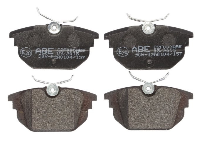 Set plăcuțe frână ABE, spate ,pentru: ALFA ROMEO 145, 146, 155, 33, ARNA, GT, GTV, SPIDER; FIAT 131, BARCHETTA, BRAVA, BRAVO I, COUPE, MAREA, PANDA, PUNTO 0.9-Electric 09.74-09.10