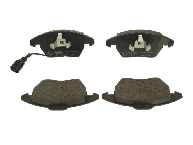Set plăcuțe frână ABE, față ,pentru: AUDI A1, A1 CITY CARVER, A3, A4 B6, TT; SEAT ALTEA, ALTEA XL, IBIZA IV, IBIZA IV SC, IBIZA IV ST, IBIZA V, LEON, TOLEDO III, TOLEDO IV 1.0-3.6 08.97-
