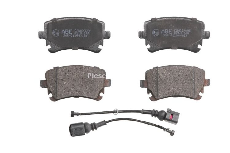Set plăcuțe frână ABE, spate ,pentru: AUDI A4 B6, A4 B7, A4 B8, A6 ALLROAD C6, A6 C5, A6 C6, A8 D3; VW CALIFORNIA T5 CAMPER, CALIFORNIA T6 CAMPER, MULTIVAN T5, MULTIVAN T6 1.9D-Electric 02.97-
