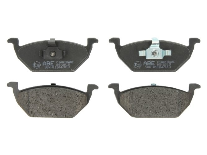 Set plăcuțe frână ABE, față ,pentru: AUDI A1, A1 ALLSTREET, A1 CITY CARVER, A3; SEAT CORDOBA, CORDOBA VARIO, IBIZA III, IBIZA IV, IBIZA IV SC, IBIZA IV ST, IBIZA V, LEON, MII 1.0-Electric 06.96-