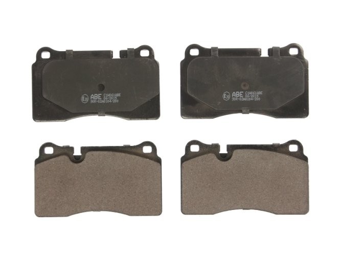 Set plăcuțe frână ABE, față ,pentru: AUDI TT; CHEVROLET CORVETTE; SEAT LEON, LEON SC, LEON ST; VW TOUAREG 2.0-6.2 10.02-08.20