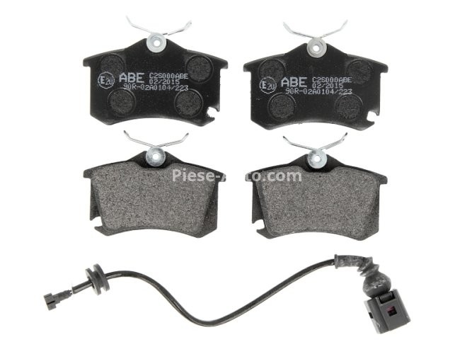 Set plăcuțe frână ABE, spate ,pentru: AUDI A1, A2, A3; RENAULT TWINGO II; SEAT ALHAMBRA, ALTEA, ALTEA XL, CORDOBA, IBIZA III, IBIZA IV, IBIZA IV SC, IBIZA IV ST, LEON 1.0-Electric 10.90-