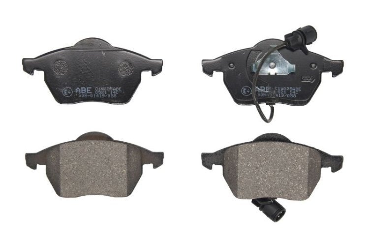 Set plăcuțe frână ABE, față ,pentru: AUDI 100 C3, 100 C4, A4 B6, A6 C4, A6 C5, A6 C6; VW PASSAT B5.5, SHARAN 1.8-4.2 01.90-03.10
