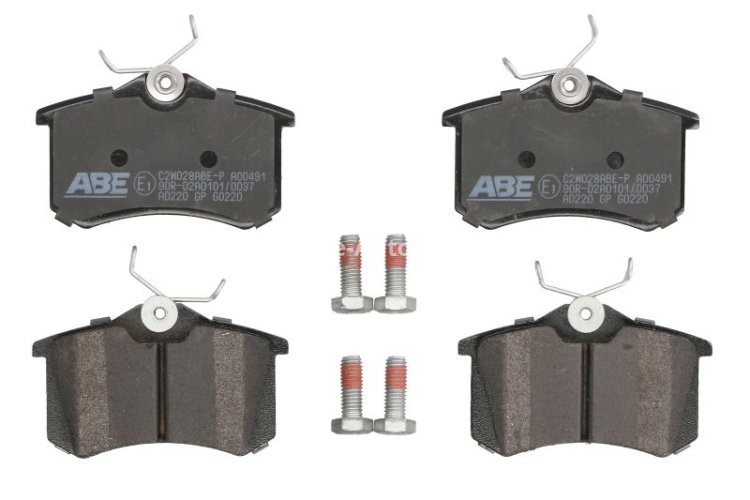 Set plăcuțe frână ABE, spate ,pentru: AUDI A1, A1 ALLSTREET, A1 CITY CARVER, A3, A4 B6, A6 C5, A8 D2, TT; CITROEN BERLINGO, BERLINGO/MINIVAN, C3 AIRCROSS I, C3 AIRCROSS II 1.0-Electric 06.87-