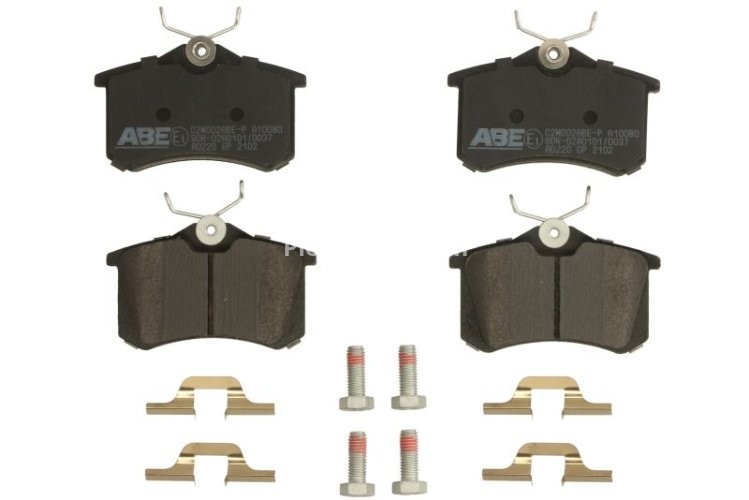 Set plăcuțe frână ABE, spate ,pentru: AUDI 80 B4, A1, A1 ALLSTREET, A1 CITY CARVER, A2, A3, A4 B5, A4 B6, A4 B7, A6 C4, A6 C5, ALLROAD C5, TT; CITROEN C2, C3 I, C3 PLURIEL 1.0-Electric 01.70-