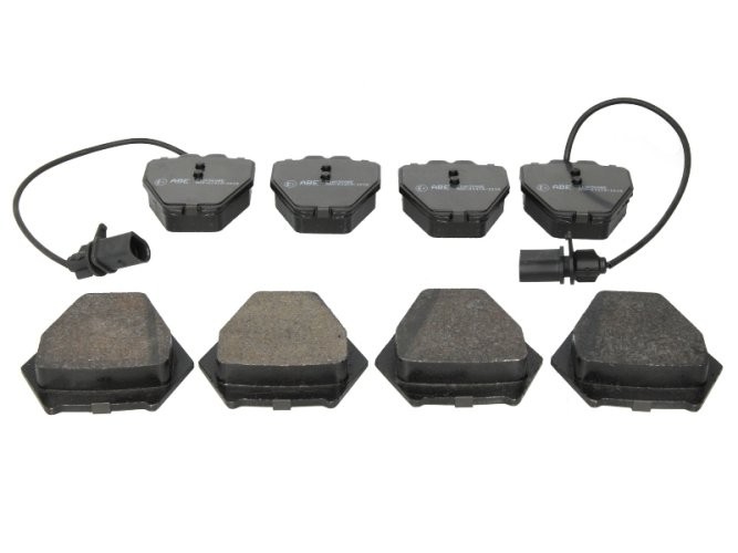 Set plăcuțe frână ABE, față ,pentru: AUDI A4 B5, A4 B6, A6 C5, ALLROAD C5; VW PASSAT B5.5, PHAETON 1.6-6.0 01.97-03.16